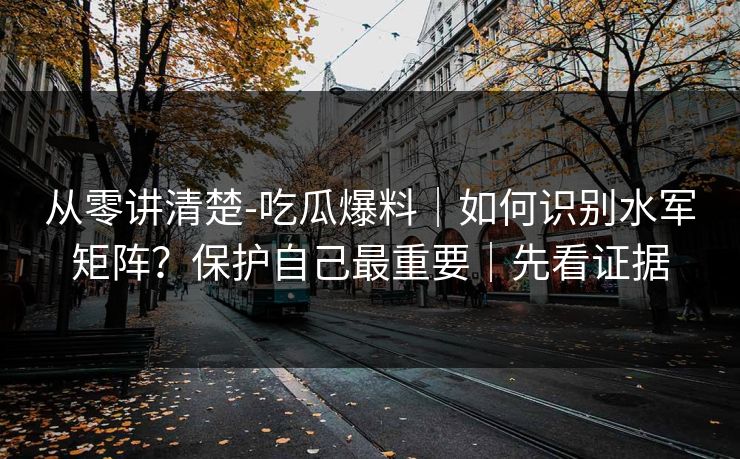 从零讲清楚-吃瓜爆料｜如何识别水军矩阵？保护自己最重要｜先看证据
